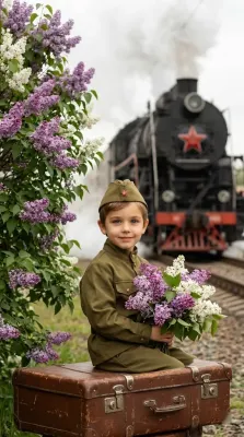 Мальчик и поезд