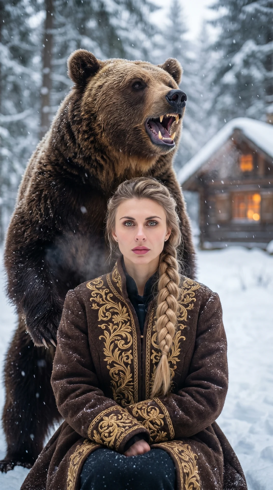 Медведь рычит