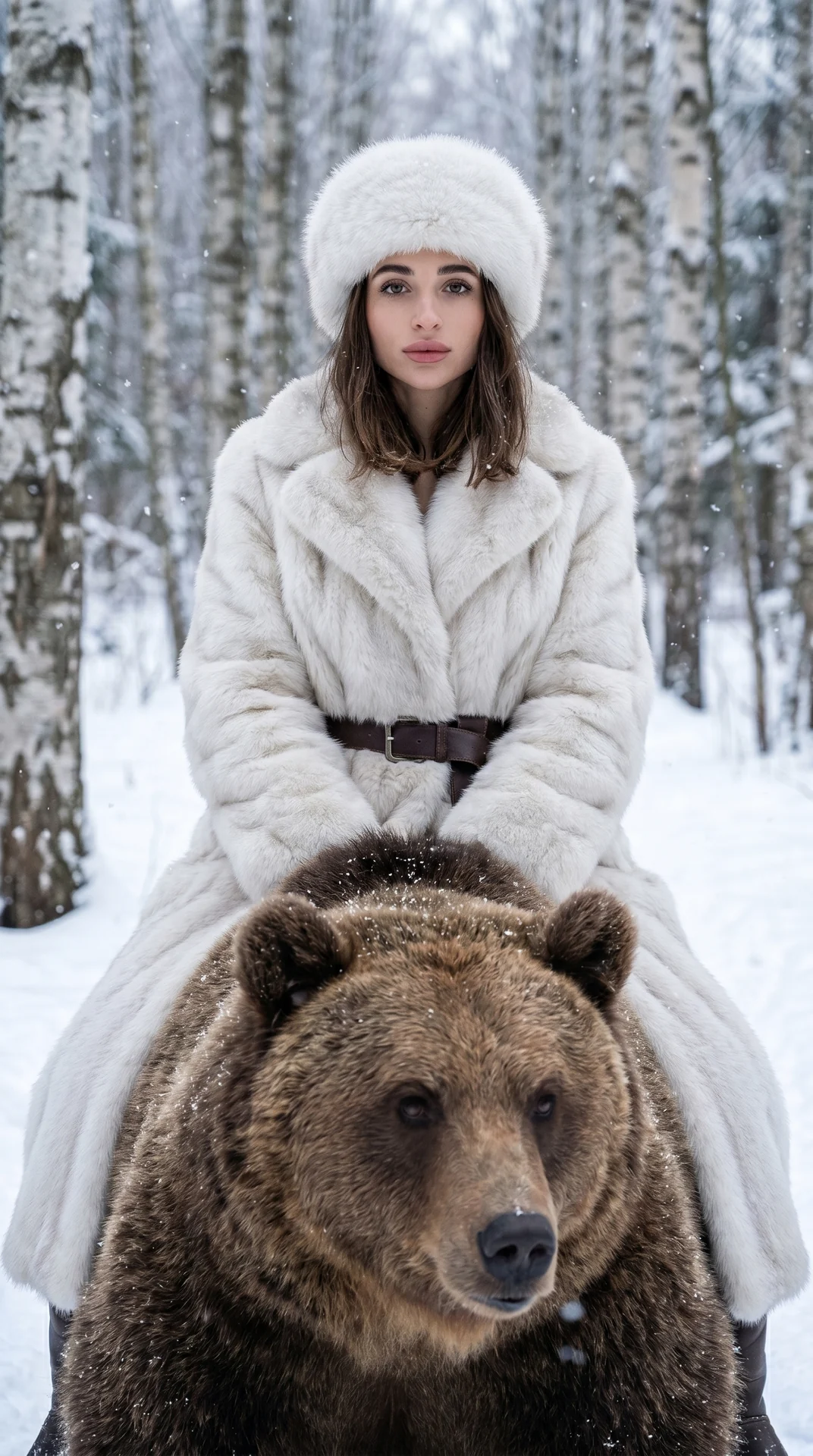 На медведе