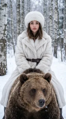 На медведе