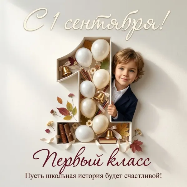 Открытка «Первый класс»