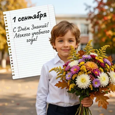 Открытка «С Днём знаний»