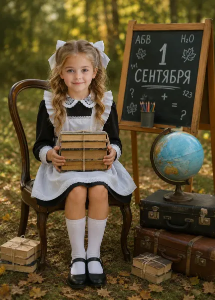 У школьной доски в лесу
