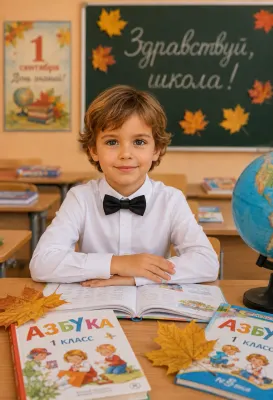 «Здравствуй, школа!» за партой