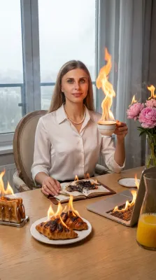 Горящий деловой завтрак