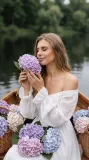 Лодка и гортензии — фото 3