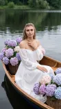 Лодка и гортензии — фото 4