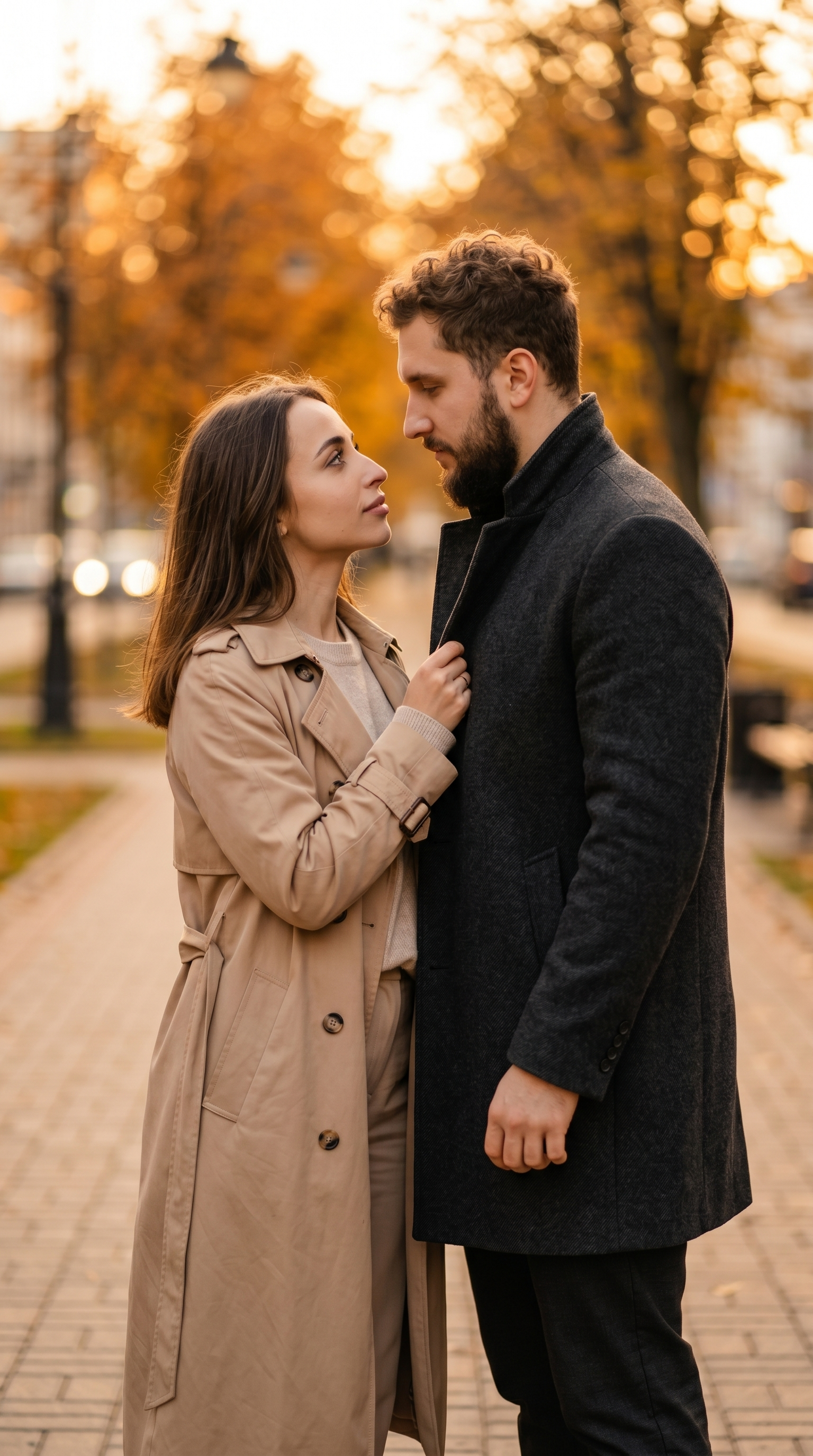 Осенняя фотосессия пары
