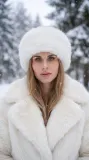 С новогодним букетом в лесу — фото 5