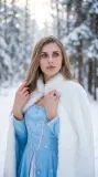 Снегурочка в зимнем лесу — фото 4